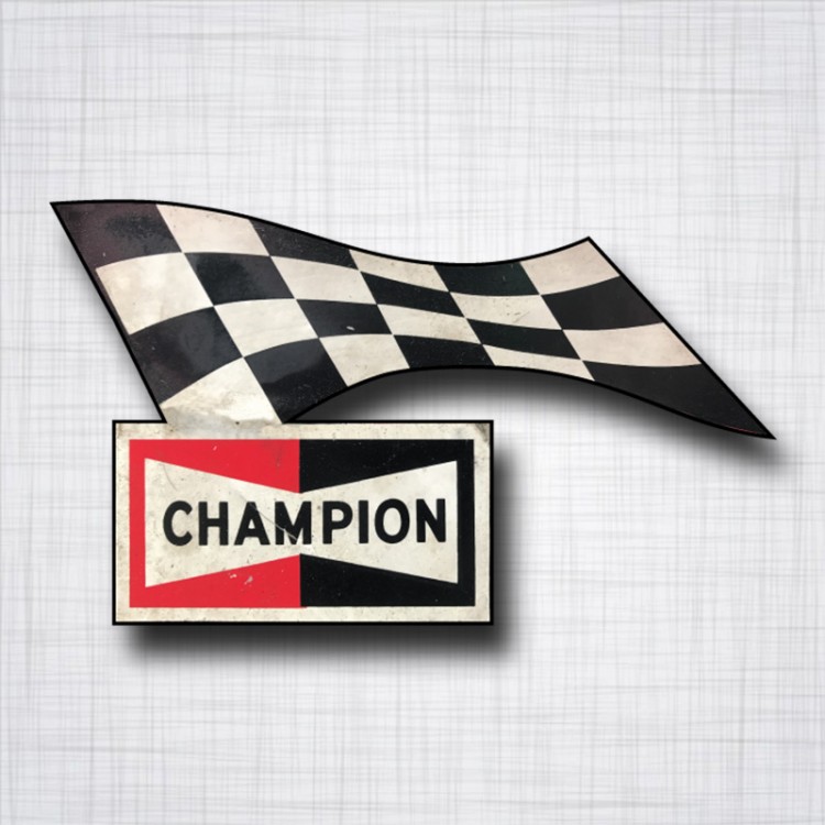 Sticker CHAMPION Drapeau