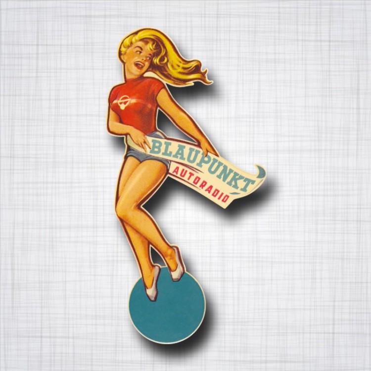 Sticker Pin-up Blaupunkt