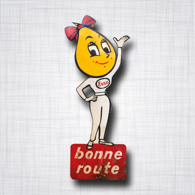 Sticker ESSO Goutte d'huile Bonne Route