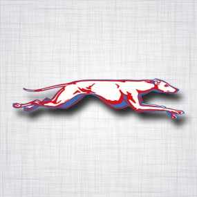 Sticker Lévrier Greyhound droit