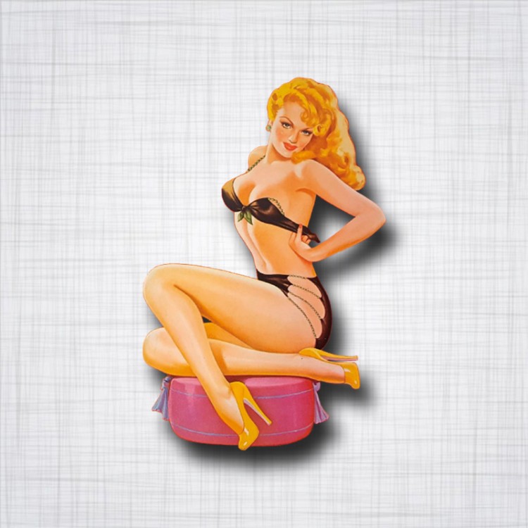 Pin-Up Blonde coussin