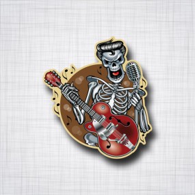 Rockabilly Skull Guitare