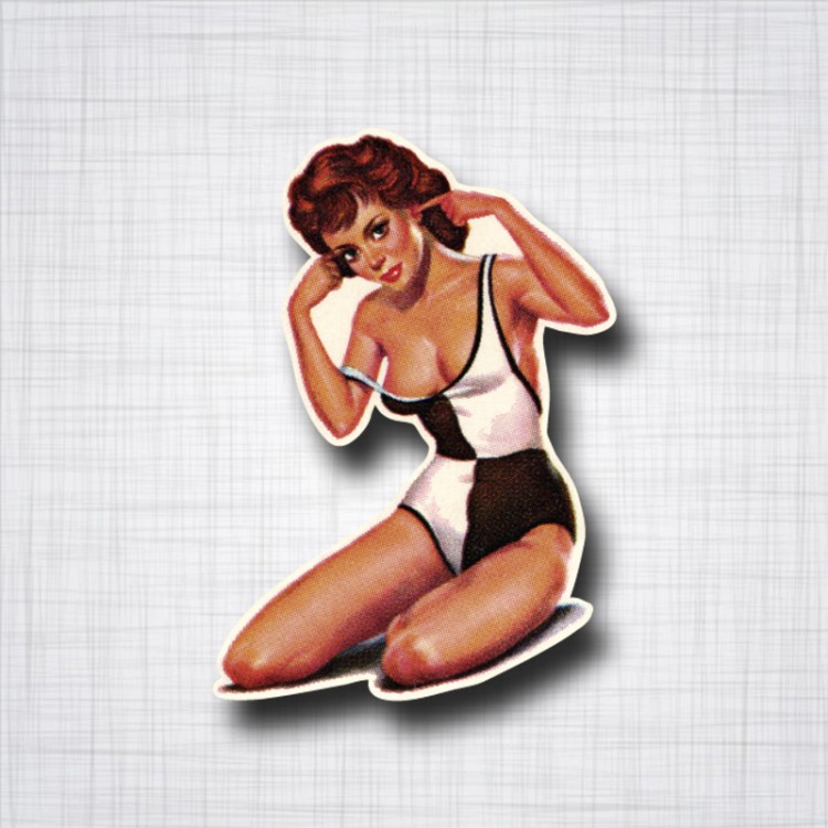 Sticker Pin-up Vahiné