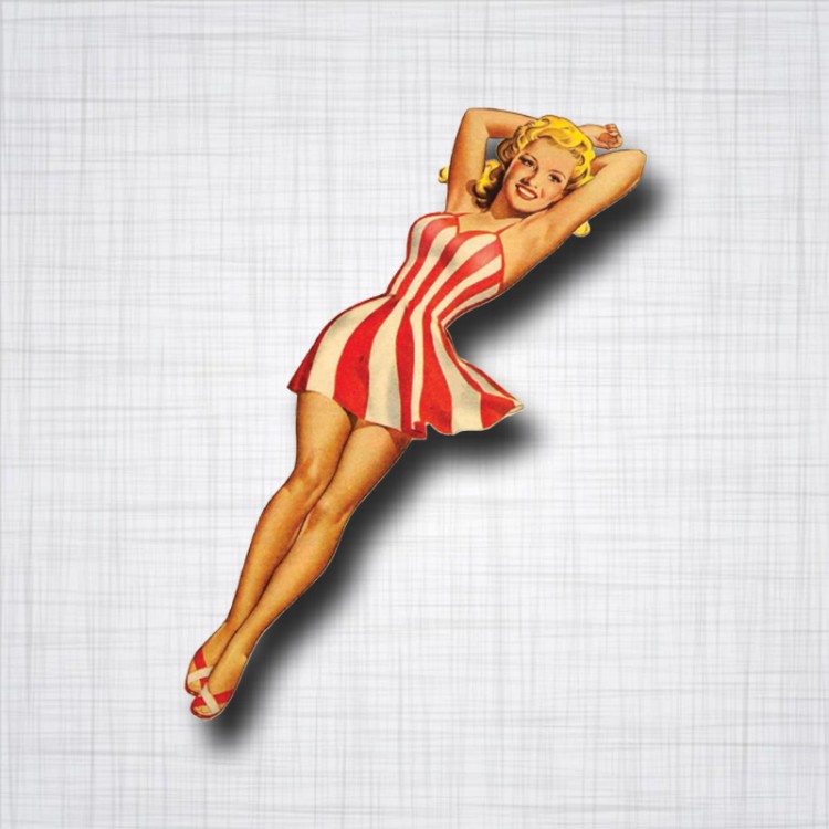 Pin-up allongée