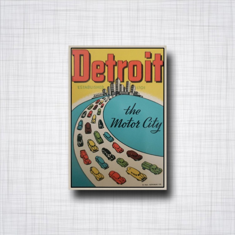 Sticker Detroit The Motor City