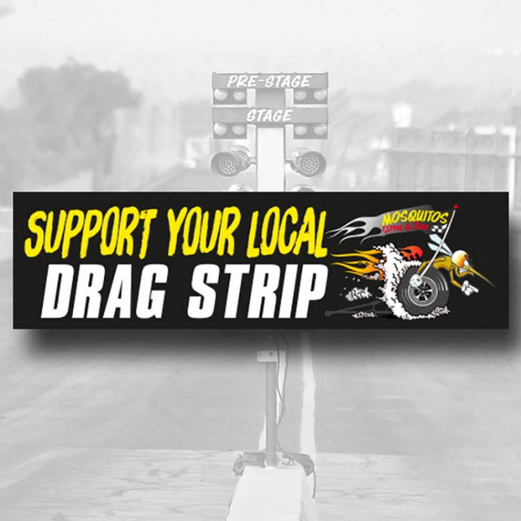 Bumper Sticker GM "Support your local drag strip"