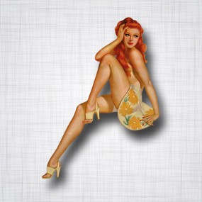 Pin-up Rousse Gauche