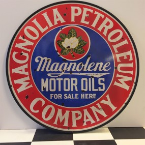 Plaque publicitaire Magnolia Petroleum Company