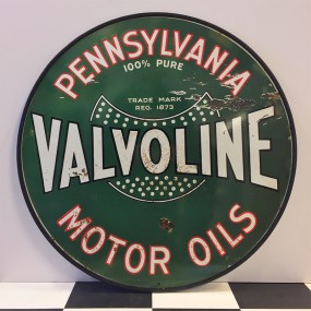 Plaque publicitaire Valvoline