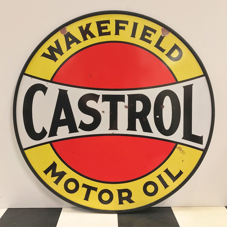 Plaque publicitaire Castrol Motor Oil