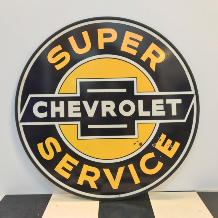 Plaque publicitaire Chevrolet Super Service