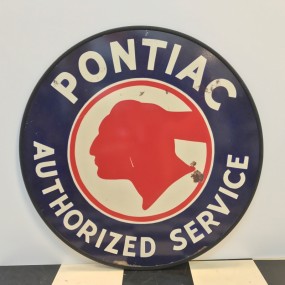 Plaque publicitaire Pontiac Authorized Service