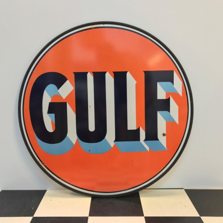 Plaque publicitaire Gulf