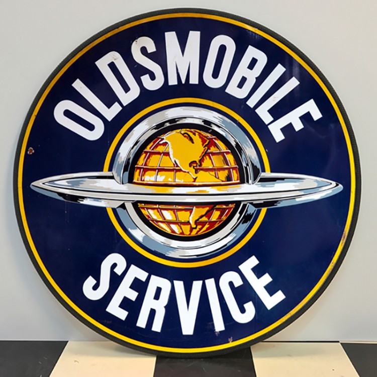 Plaque publicitaire OLDSMOBILE SERVICE