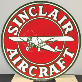 Plaque publicitaire SINCLAIR AIRCRAFT