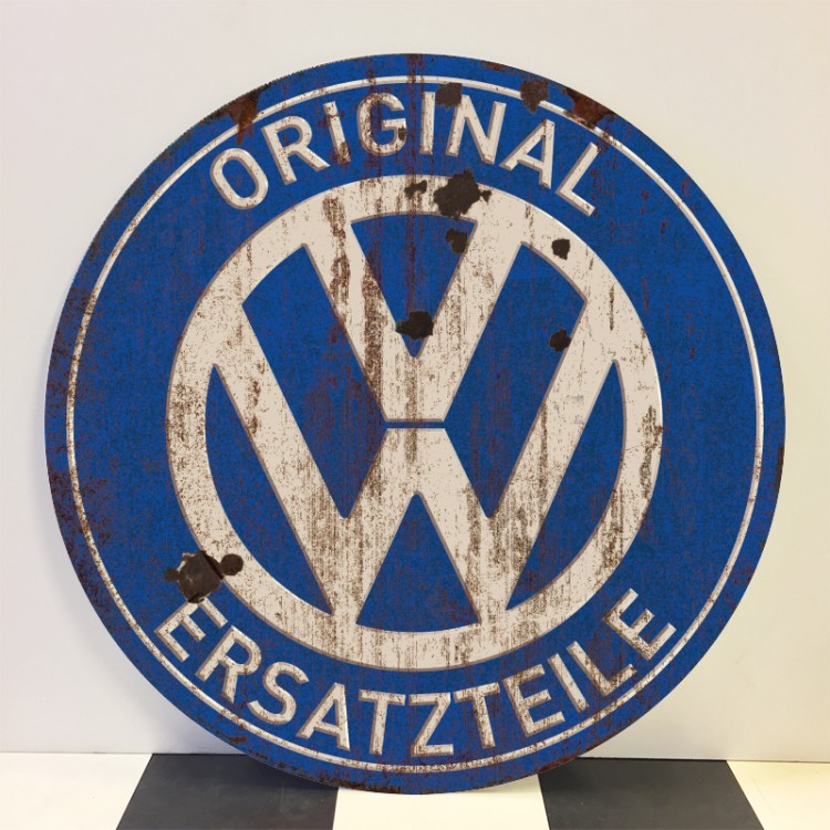 Plaque publicitaire Volkswagen Ersatzteile