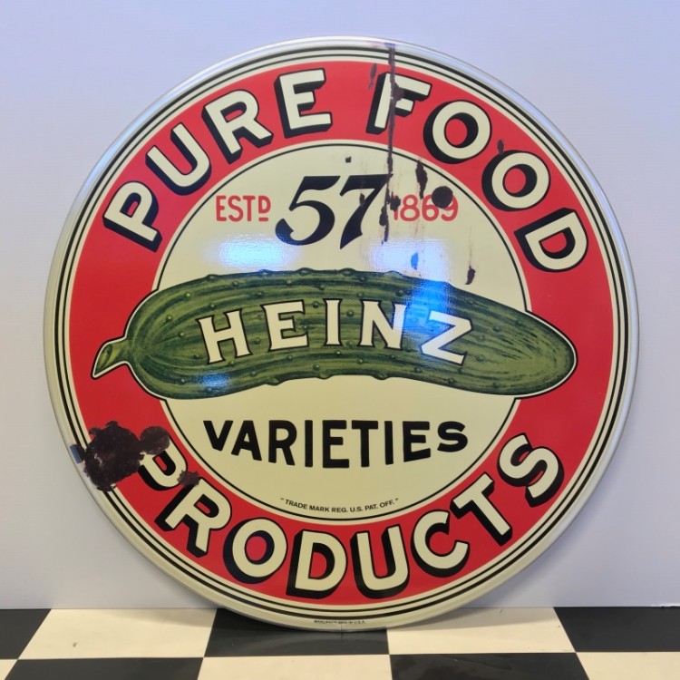 Plaque publicitaire Heinz Pure Food Products