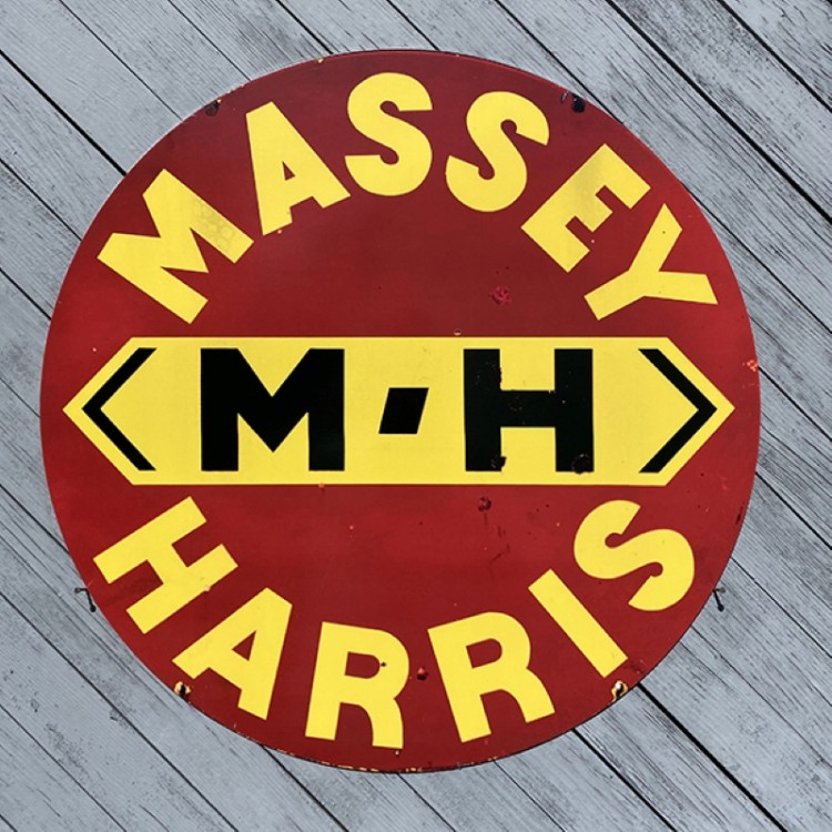 Plaque publicitaire Massey Harris