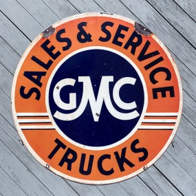 Plaque publicitaire GMC Trucks
