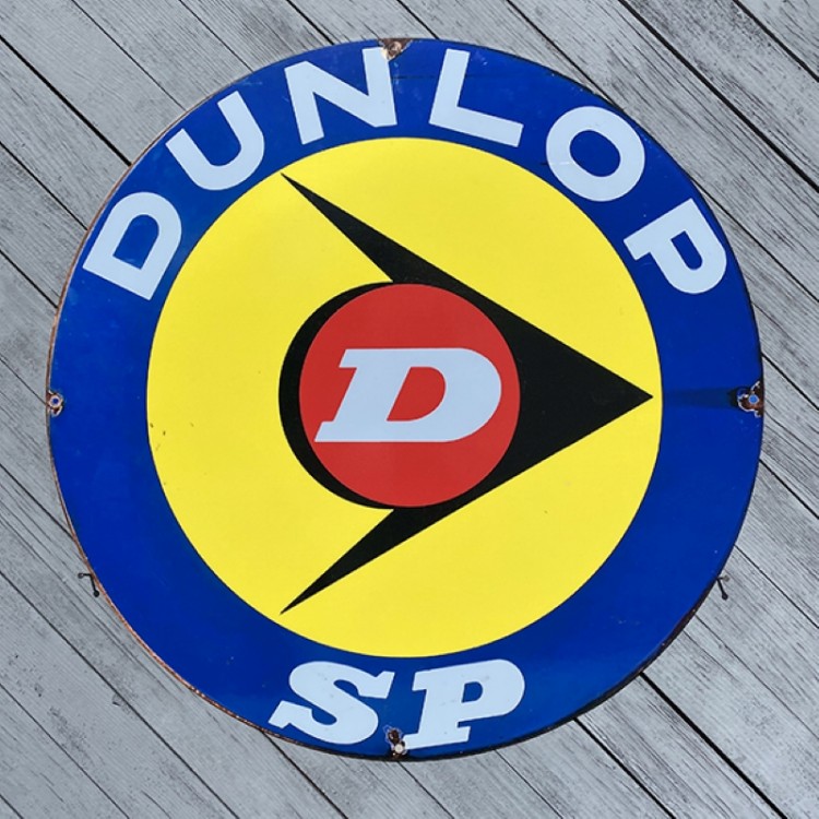 Plaque publicitaire Pneu Dunlop SP