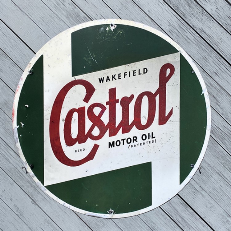 Plaque publicitaire Castrol Motor Oil