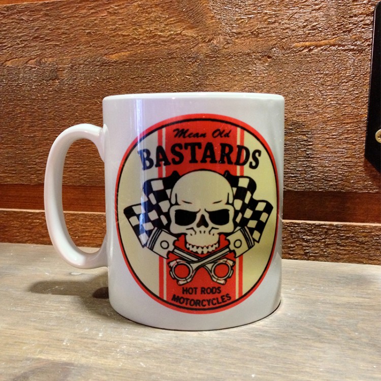 Mug céramique Blanc MEAN OLD BASTARDS