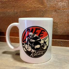 Mug céramique blanc Cafe Racer