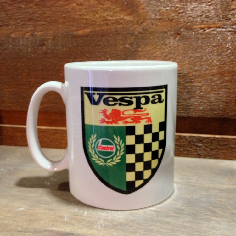 Mug céramique Blanc Vespa Castrol