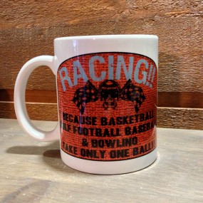 Mug céramique Blanc Racing