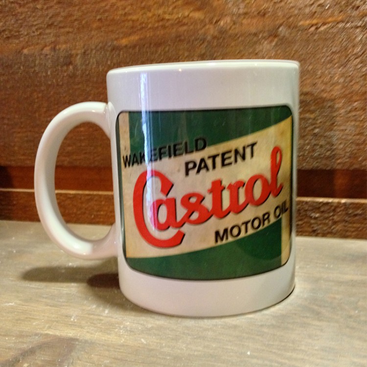 Mug céramique Blanc Castrol Motor Oil