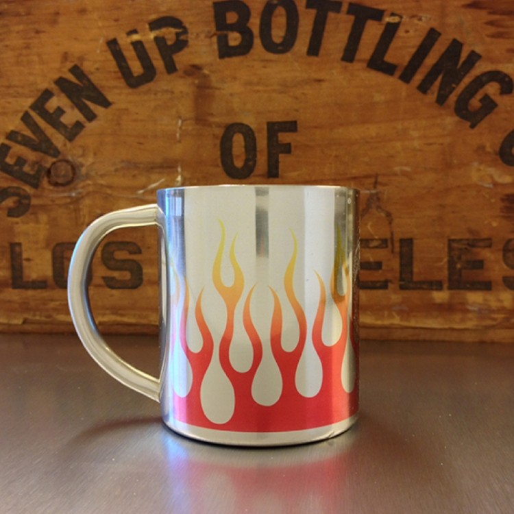 Mug inox flammes