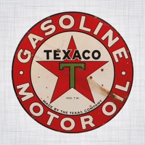 Sticker Texaco 1930 rouille 400mm