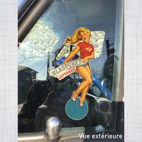 Sticker Pin-up Blaupunkt vitrauphanie