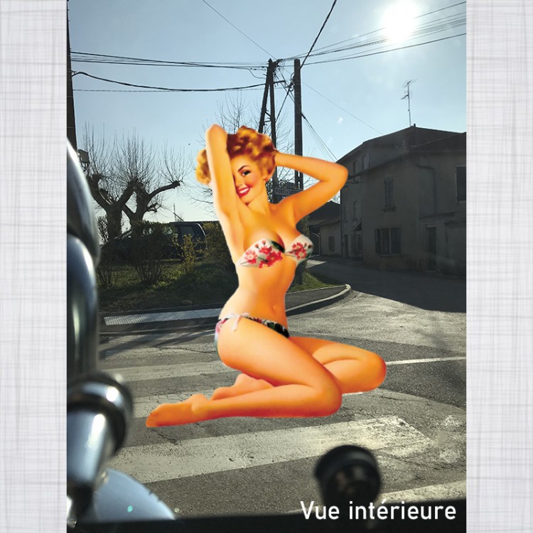 Sticker Pin-up bikini vitrauphanie