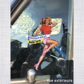Sticker Pin-up Continental Radial Tyres vitrauphanie