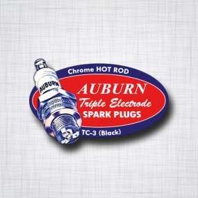 Sticker Auburn Spark Plugs