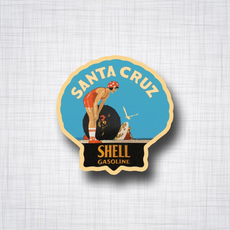 Vintage Shell Oil Pin Up Girl Gasoline Decals - Retro Shell Stickers For Car/Body Panel (5-Pack?)