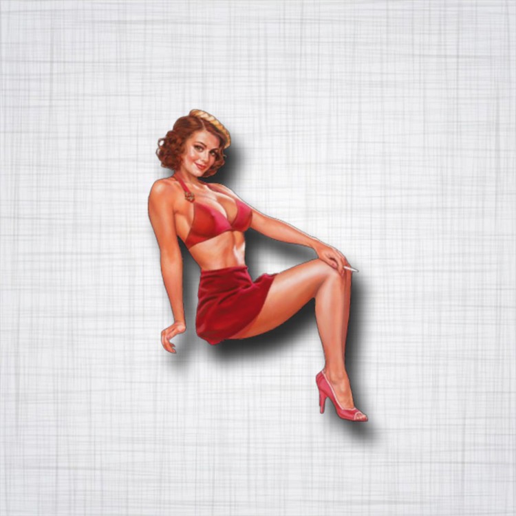 Pin-Up jupe rouge