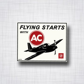 Sticker Flying Starts with AC