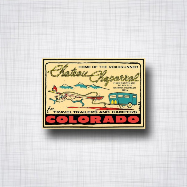 Sticker Colorado Chateau Chaparral