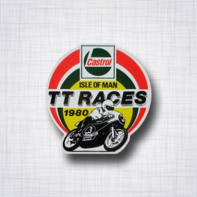 Sticker Castrol Ile de Man TT Races 1980