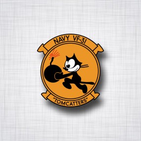 Sticker Navy VF-31 Tomcatters Felix le chat