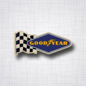 Sticker Goodyear drapeau à damier