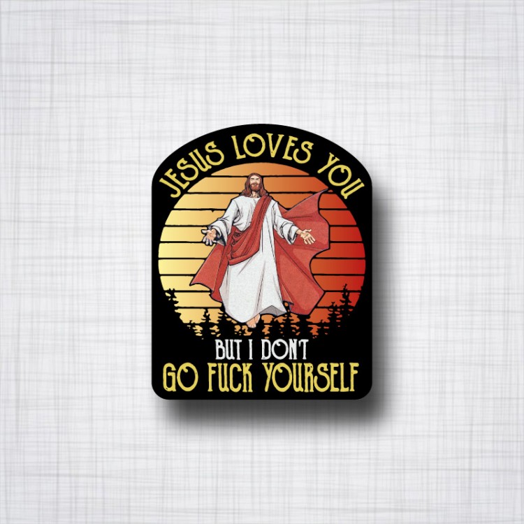 Sticker Jesus Loves You