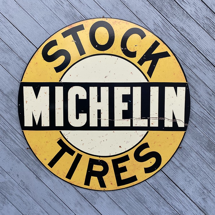 Plaque publicitaire Michelin Stock Tires