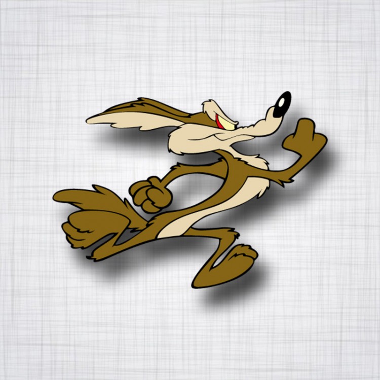 Sticker Coyote qui court, Droit