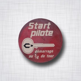 Sticker Start Pilote, démarrage au 1/4 de tour