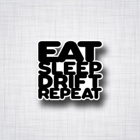 Sticker Eat Sleep Drift Repeat