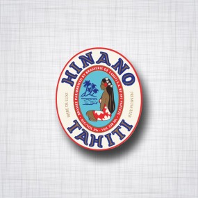 Sticker Hinano Tahiti.