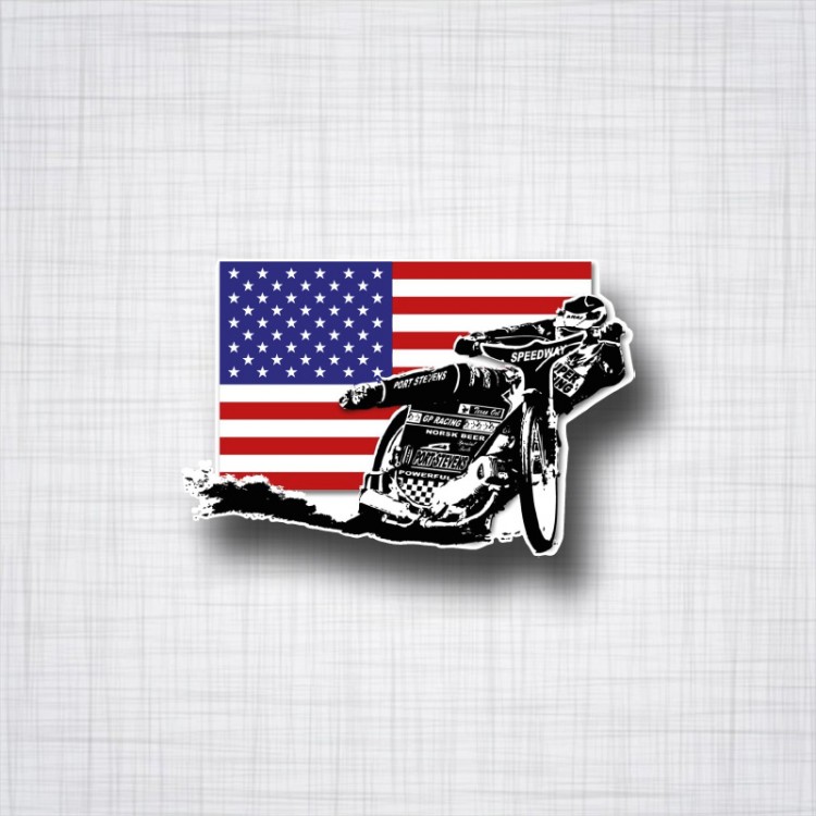 Sticker Moto Speedway USA.